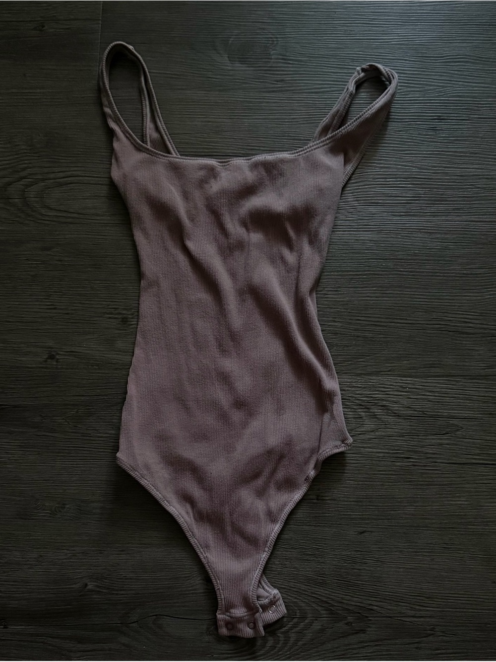 SKIMS Sleeveless Scoop-Neck Ribbed Bodysuit - Mauve